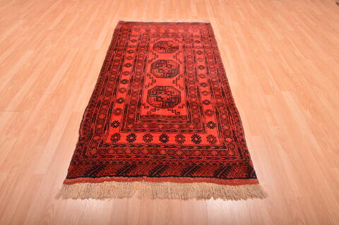 Khan Mohammadi Purple Runner Hand Knotted 35 X 68  Area Rug 100-76147 Image 1