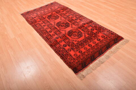 Khan Mohammadi Purple Runner Hand Knotted 35 X 68  Area Rug 100-76147 Image 5