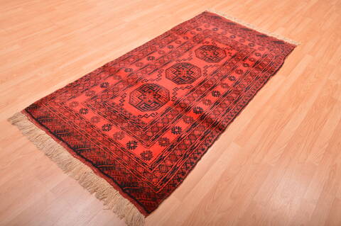 Khan Mohammadi Purple Runner Hand Knotted 35 X 68  Area Rug 100-76147 Image 6