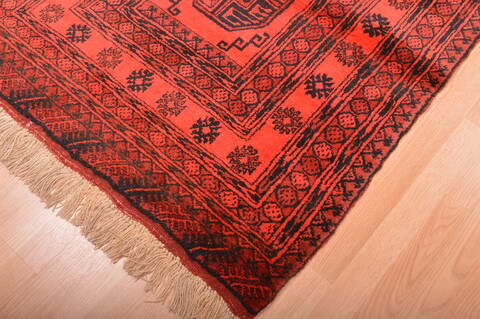Khan Mohammadi Purple Runner Hand Knotted 35 X 68  Area Rug 100-76147 Image 7