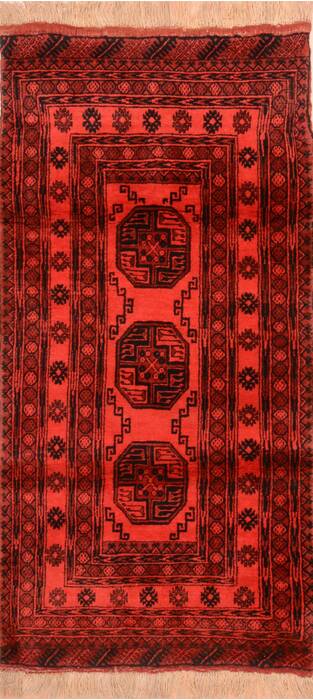 Khan Mohammadi Purple Runner Hand Knotted 35 X 68  Area Rug 100-76147 Image 0