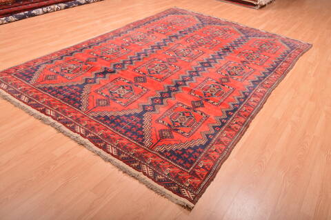 Khan Mohammadi Blue Hand Knotted 610 X 105  Area Rug 100-76148 Image 2