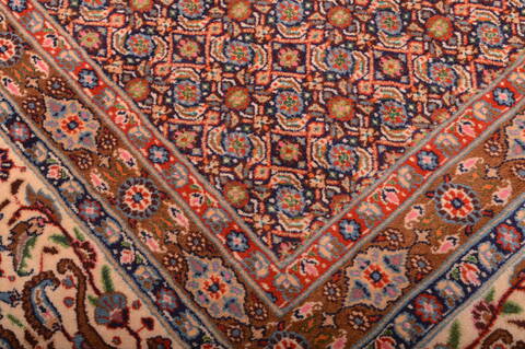 Mood Beige Hand Knotted 98 X 130  Area Rug 100-76180 Image 11