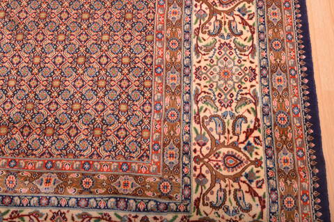 Mood Beige Hand Knotted 98 X 130  Area Rug 100-76180 Image 12