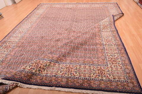 Mood Beige Hand Knotted 98 X 130  Area Rug 100-76180 Image 16