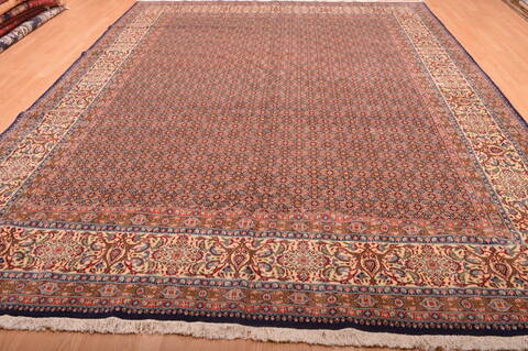 Mood Beige Hand Knotted 98 X 130  Area Rug 100-76180 Image 1