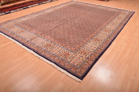 Mood Beige Hand Knotted 98 X 130  Area Rug 100-76180 Image 2