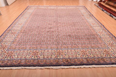 Mood Beige Hand Knotted 98 X 130  Area Rug 100-76180 Image 4