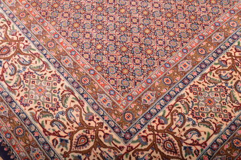 Mood Beige Hand Knotted 98 X 130  Area Rug 100-76180 Image 8