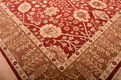 Jaipur Red Hand Knotted 103 X 149  Area Rug 100-76283 Image 13