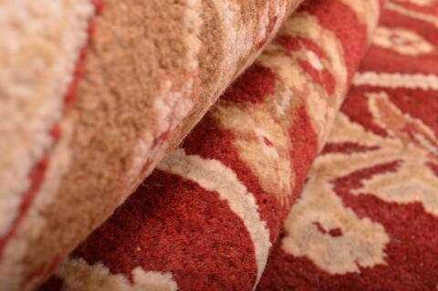 Jaipur Red Hand Knotted 103 X 149  Area Rug 100-76283 Image 14