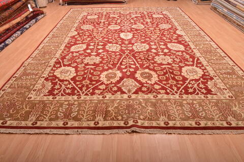Jaipur Red Hand Knotted 103 X 149  Area Rug 100-76283 Image 1