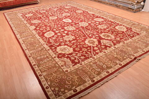Jaipur Red Hand Knotted 103 X 149  Area Rug 100-76283 Image 3