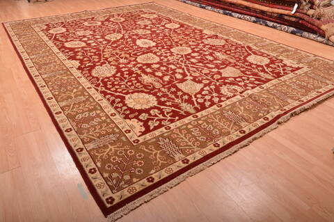 Jaipur Red Hand Knotted 103 X 149  Area Rug 100-76283 Image 5