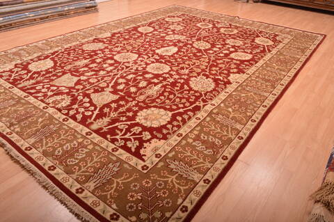 Jaipur Red Hand Knotted 103 X 149  Area Rug 100-76283 Image 6