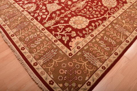 Jaipur Red Hand Knotted 103 X 149  Area Rug 100-76283 Image 7