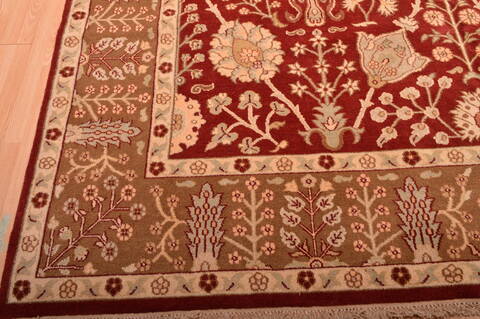 Jaipur Red Hand Knotted 103 X 149  Area Rug 100-76283 Image 9