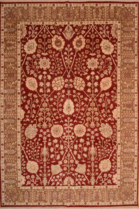 Jaipur Red Hand Knotted 103 X 149  Area Rug 100-76283 Image 0