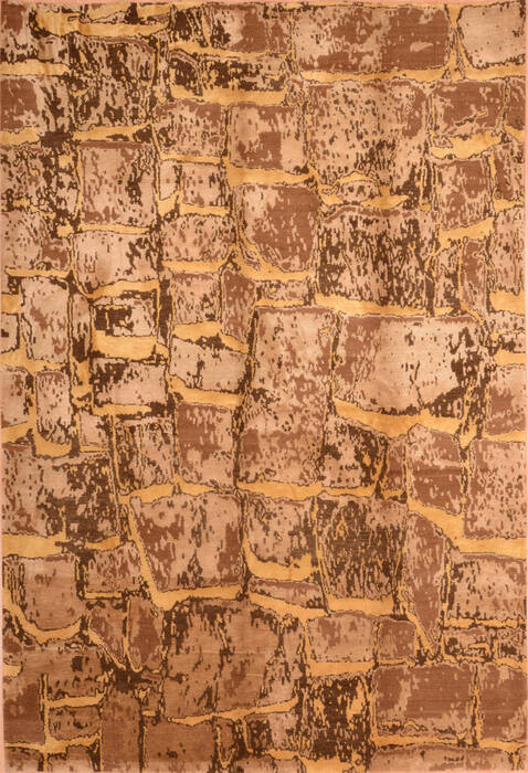 Modern Beige Hand Knotted 60 X 810  Area Rug 100-76297 Image 0
