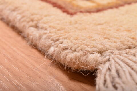 Mahal Beige Hand Knotted 1110 X 147  Area Rug 100-76310 Image 10