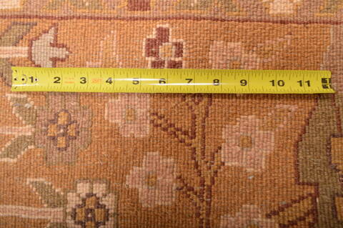 Mahal Beige Hand Knotted 1110 X 147  Area Rug 100-76310 Image 15