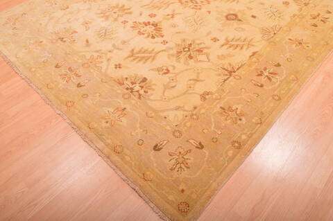 Ziegler Beige Hand Knotted 81 X 100  Area Rug 100-76312 Image 10