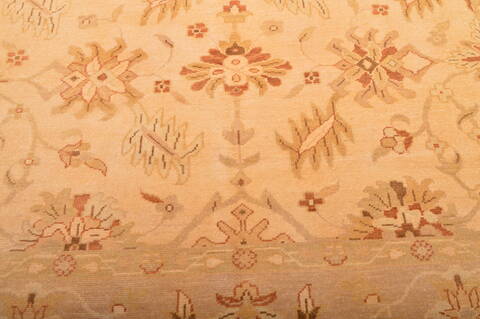 Ziegler Beige Hand Knotted 81 X 100  Area Rug 100-76312 Image 11