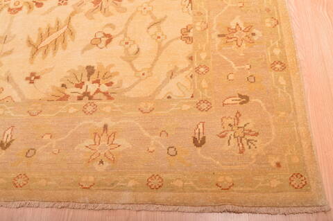 Ziegler Beige Hand Knotted 81 X 100  Area Rug 100-76312 Image 12