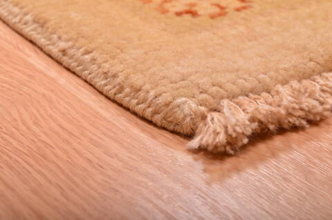 Ziegler Beige Hand Knotted 81 X 100  Area Rug 100-76312 Image 14