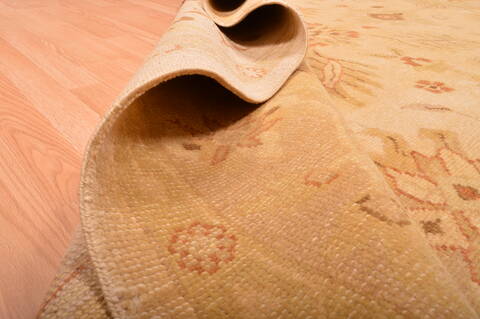 Ziegler Beige Hand Knotted 81 X 100  Area Rug 100-76312 Image 16