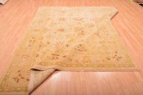 Ziegler Beige Hand Knotted 81 X 100  Area Rug 100-76312 Image 17