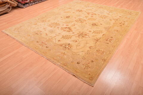 Ziegler Beige Hand Knotted 81 X 100  Area Rug 100-76312 Image 2
