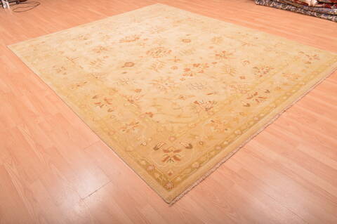 Ziegler Beige Hand Knotted 81 X 100  Area Rug 100-76312 Image 5