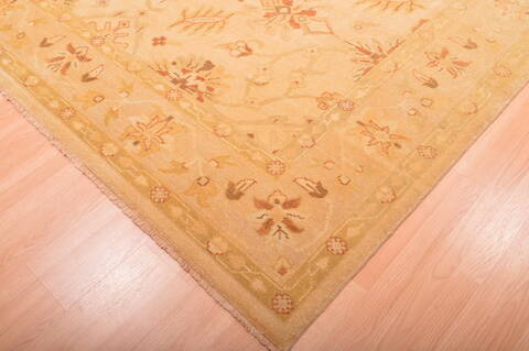 Ziegler Beige Hand Knotted 81 X 100  Area Rug 100-76312 Image 7