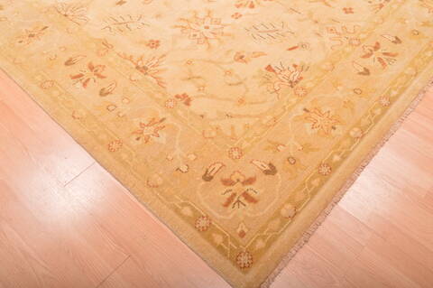 Ziegler Beige Hand Knotted 81 X 100  Area Rug 100-76312 Image 9