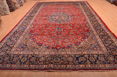 Najaf-abad Red Hand Knotted 96 X 156  Area Rug 100-76315 Image 18