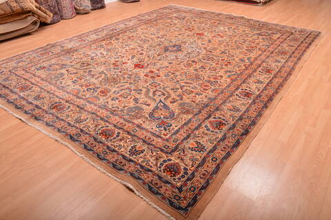 Kashmar Beige Hand Knotted 911 X 133  Area Rug 100-76322 Image 17