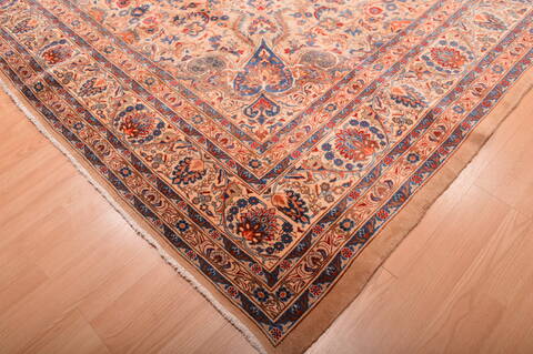 Kashmar Beige Hand Knotted 911 X 133  Area Rug 100-76322 Image 2