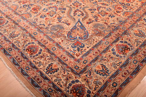 Kashmar Beige Hand Knotted 911 X 133  Area Rug 100-76322 Image 6