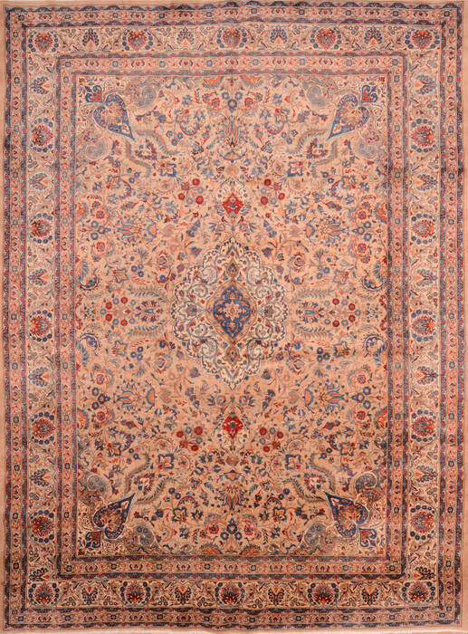 Kashmar Beige Hand Knotted 911 X 133  Area Rug 100-76322 Image 0