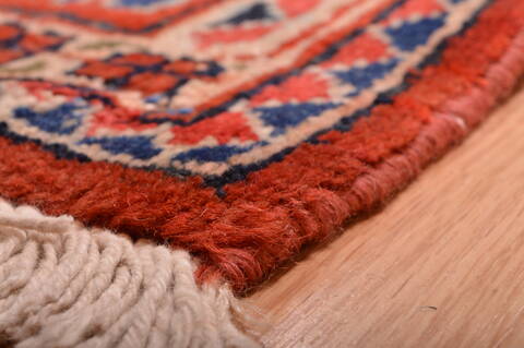 Moshk Abad Red Hand Knotted 106 X 166  Area Rug 100-76325 Image 12