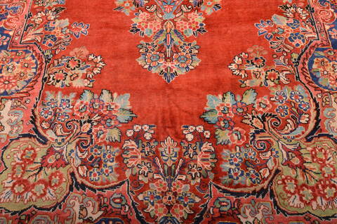 Moshk Abad Red Hand Knotted 106 X 166  Area Rug 100-76325 Image 21