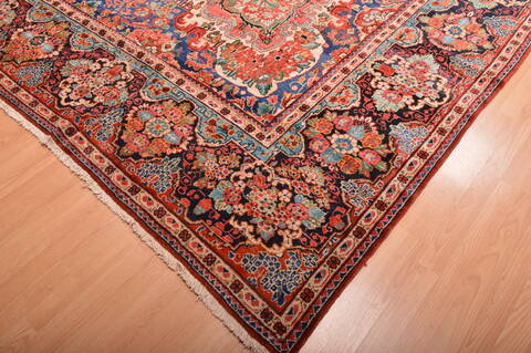 Moshk Abad Red Hand Knotted 106 X 166  Area Rug 100-76325 Image 7