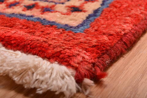 Mahal Red Hand Knotted 100 X 149  Area Rug 100-76335 Image 14