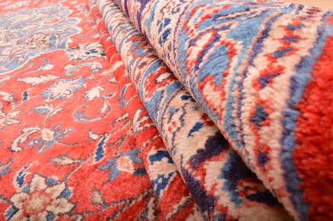 Mahal Red Hand Knotted 100 X 149  Area Rug 100-76335 Image 16
