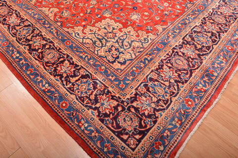 Mahal Red Hand Knotted 100 X 149  Area Rug 100-76335 Image 7