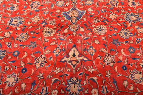 Mahal Red Hand Knotted 100 X 149  Area Rug 100-76335 Image 9