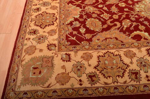 Jaipur Red Hand Knotted 123 X 179  Area Rug 100-76336 Image 13