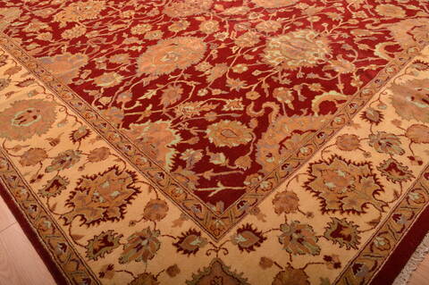 Jaipur Red Hand Knotted 123 X 179  Area Rug 100-76336 Image 14