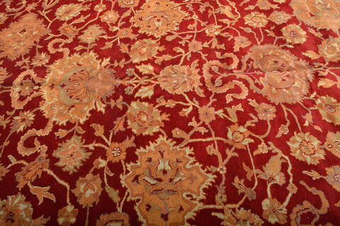 Jaipur Red Hand Knotted 123 X 179  Area Rug 100-76336 Image 16